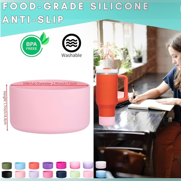 NWT 2-Pack Silicone Boot for Stanley 20 40 30 oz Quencher Adventure Tumbler - Picture 2 of 5